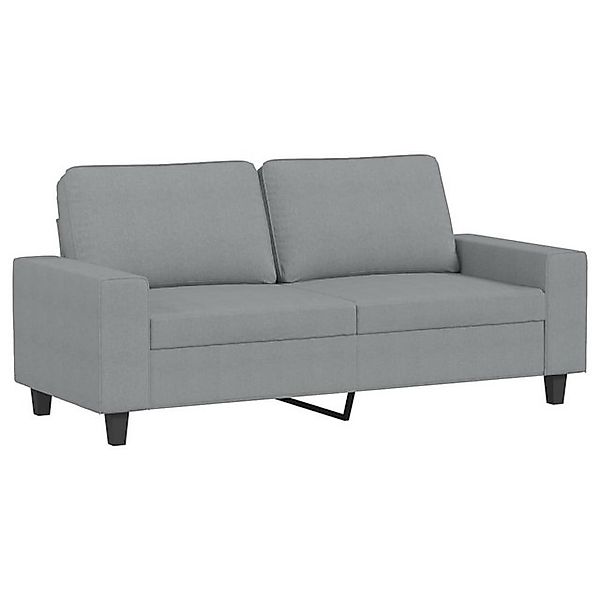 vidaXL Sofa, 2-Sitzer-Sofa Hellgrau 140 cm Stoff günstig online kaufen