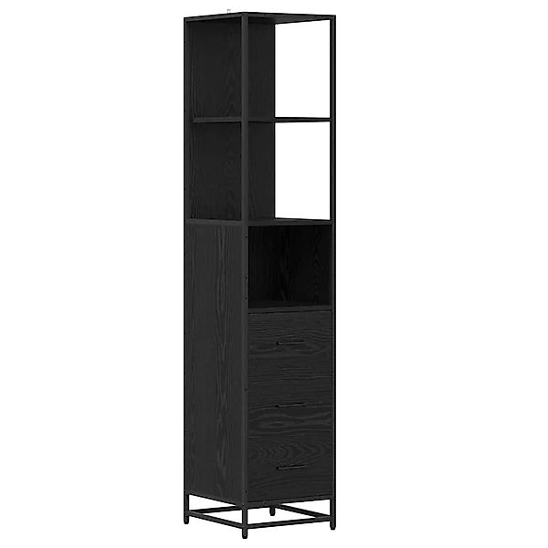 vidaXL Badezimmer-Set Badezimmer Schrank Schwarz Eichen-Optik günstig online kaufen