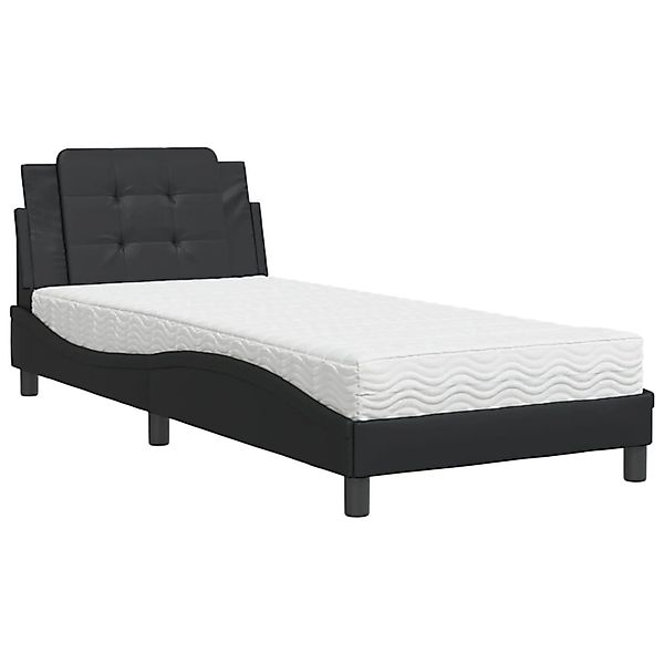 vidaXL Bettgestell ohne Matratze Zadar Schwarz 90x200 cm Kunstleder 3208838 günstig online kaufen