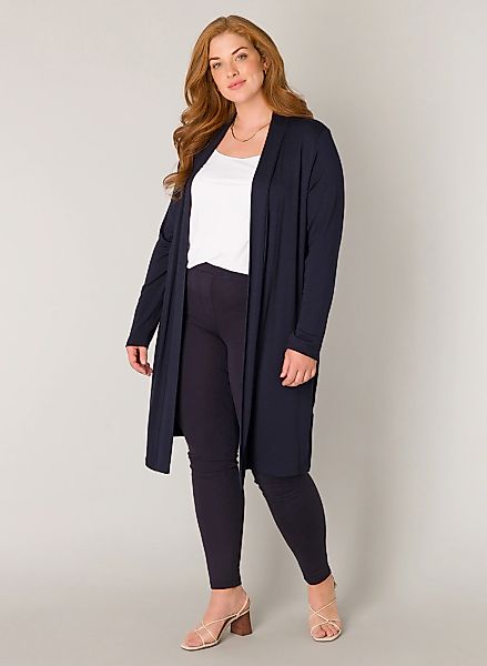 Base Level Curvy Longstrickjacke Figurumspielende, weiche Strickqualität günstig online kaufen