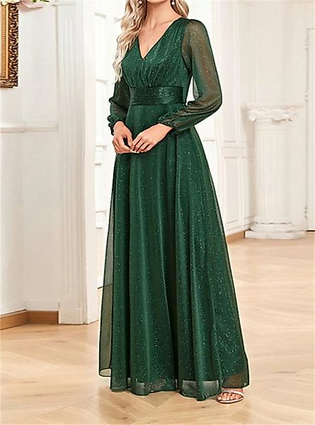 AFAZ New Trading UG Sommerkleid Glänzendes, langärmliges A-Linien-Kleid für günstig online kaufen