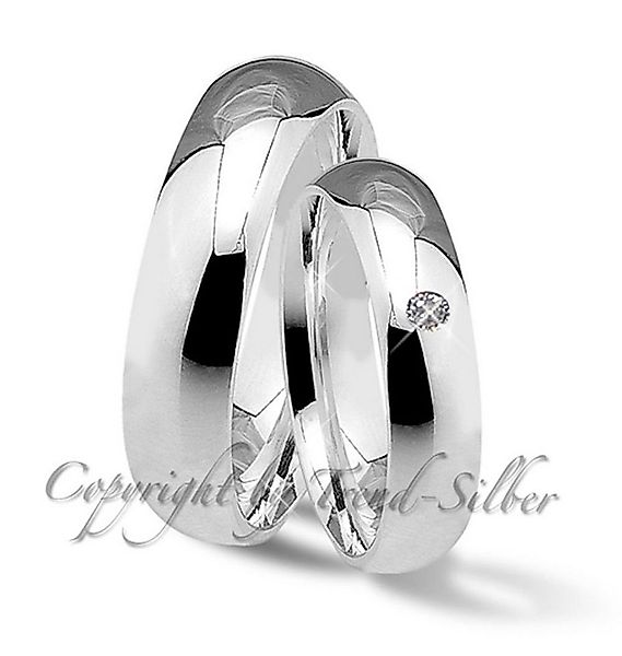 Trauringe123 Trauring Verlobungsringe Eheringe 925er Silber mit & ohne Stei günstig online kaufen