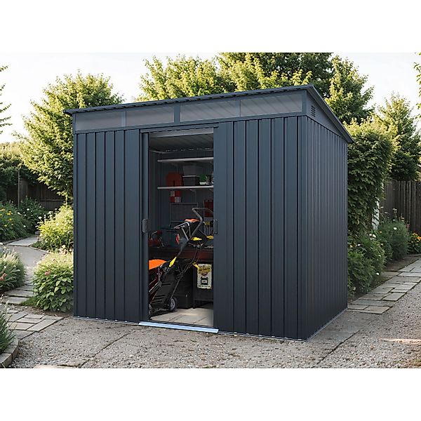 Starline Metall Gerätehaus Modell Lübeck 3,66 m² günstig online kaufen