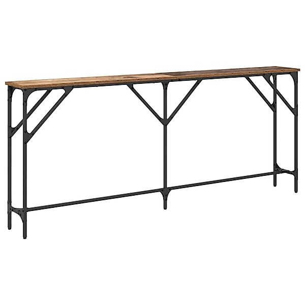 vidaXL Konsolentisch Altholz 180 x 23 x 75 cm Schichtholz und Metall 871326 günstig online kaufen