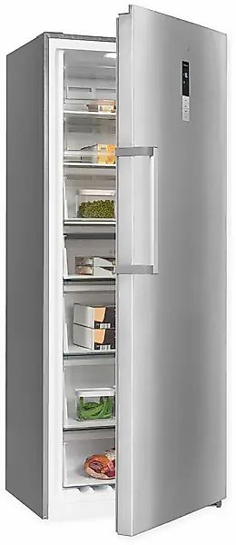 exquisit Gefrierschrank »GS380--H-050E inoxlook«, 185,5 cm hoch, 71 cm brei günstig online kaufen