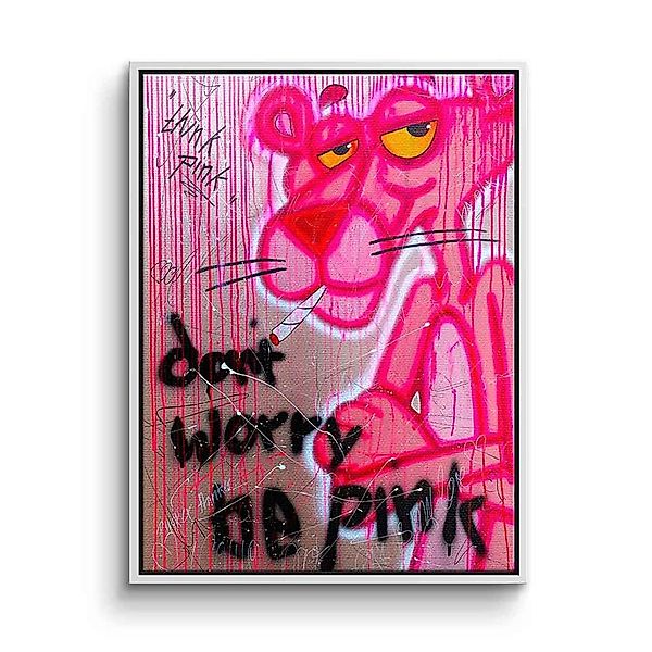 DOTCOMCANVAS® Leinwandbild Dont Worry Be Pink, günstig online kaufen