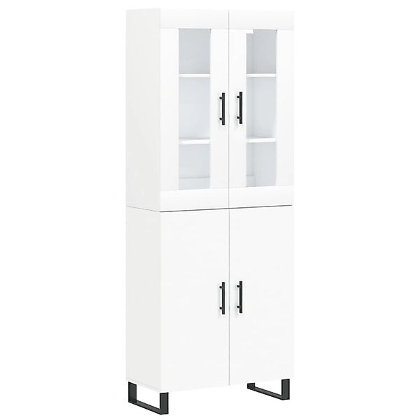vidaXL Highboard Weiß 69,5x34x180 cm Holzwerkstoff 3198233 günstig online kaufen