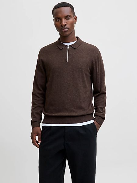 Jack & Jones Polokragenpullover "JJEEMIL KNIT POLO HALF ZIP LS NOOS", mit P günstig online kaufen