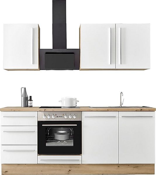 KOCHSTATION Küchenzeile KS-Florida mit 38mm starker Arbeitsplatte, Breite 2 günstig online kaufen