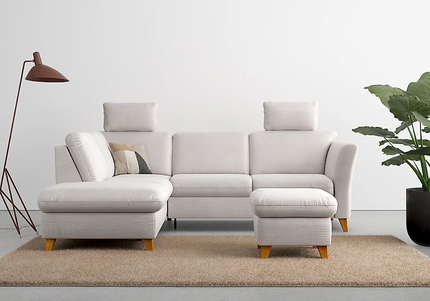 Home affaire Ecksofa "Trelleborg L-Form" wahlweise mit Bettfunktion und Bet günstig online kaufen