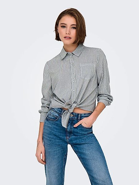 ONLY "ONLLECEY LS KNOT SHIRT NOOS WVN" günstig online kaufen