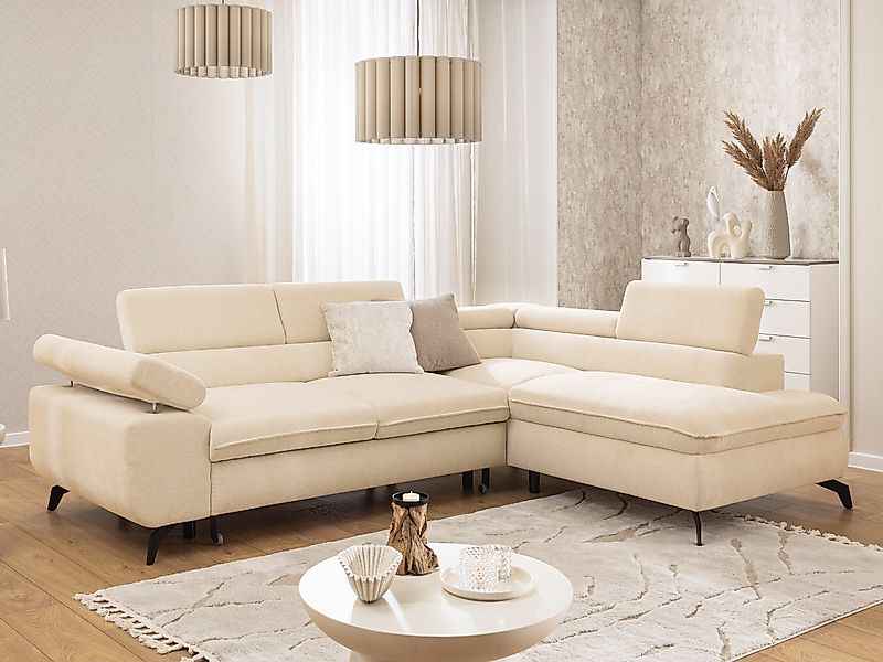 S-Style Möbel Ecksofa Bonnie mit Schlaffunktion günstig online kaufen