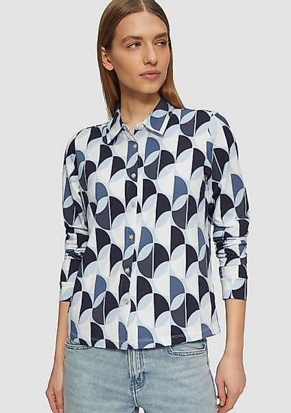s.Oliver Langarmbluse T-Shirt Elastische Hemdbluse aus günstig online kaufen