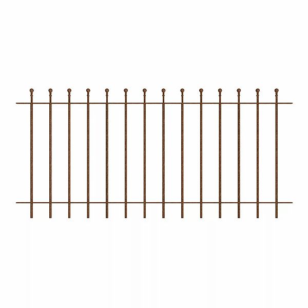 Eleo Gartenzaun Ancona 96 cm x 90 cm Unbeschichtet günstig online kaufen