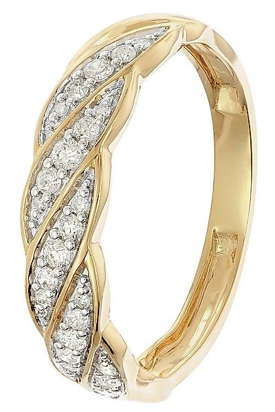 Glizz Goldring Diamantring für Damen Gold 333/8K günstig online kaufen