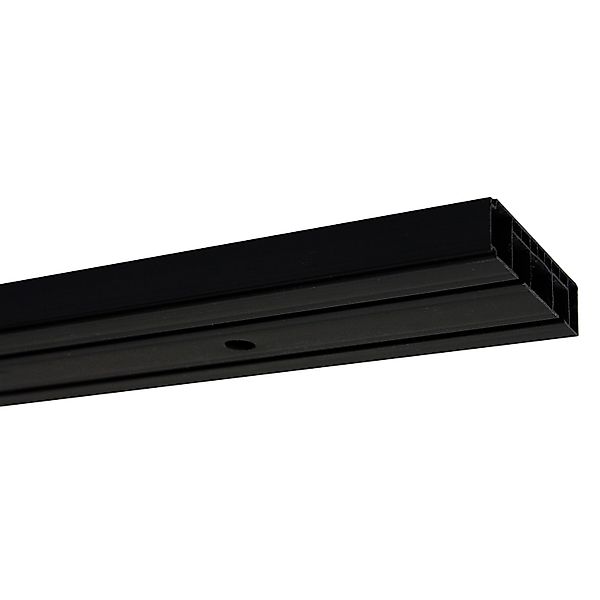 Gardinia Vorhangschienen-Set 2-Lauf Schwarz 150 cm günstig online kaufen