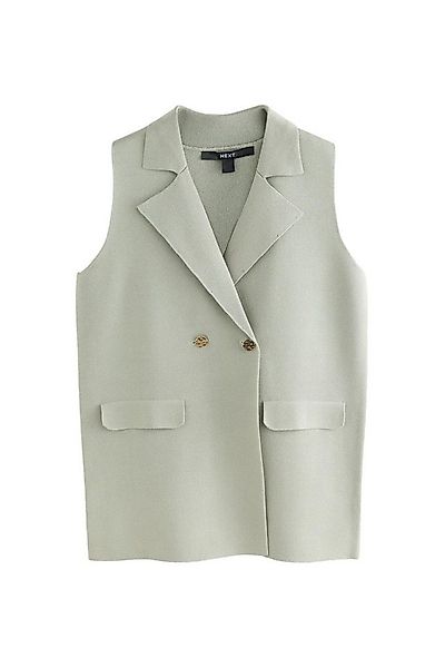 Next Anzugweste Edler gestrickter Westen-Blazer mit Ziertaschen (1-tlg) günstig online kaufen