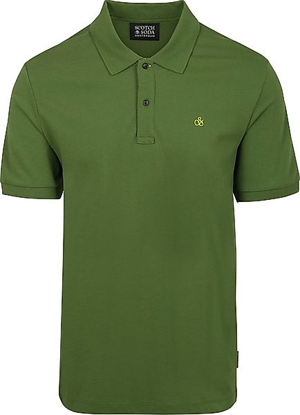 Scotch And Soda Core Piqué Poloshirt Grün - Größe XL günstig online kaufen
