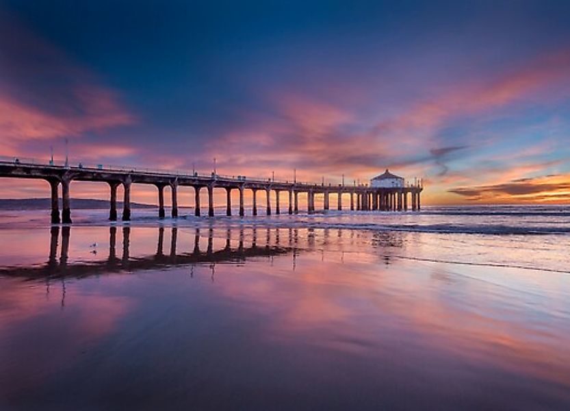 Papermoon Fototapete »Pier at Sunset« günstig online kaufen