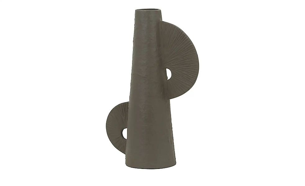 HOME STORY Vase   ¦ grau ¦ Aluminium ¦ Maße (cm): B: 26 H: 40 T: 13.0 Acces günstig online kaufen