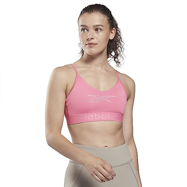Reebok Commercial Big Logo Sport-bh 2XS True Pink günstig online kaufen
