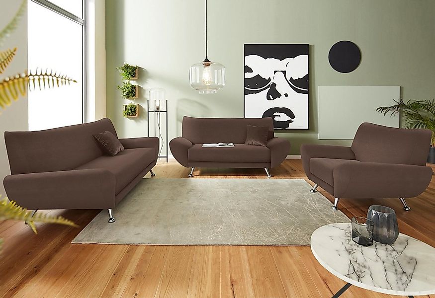 INOSIGN Polstergarnitur "Saltare elegant und komfortabel, toller Fuß als De günstig online kaufen