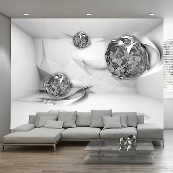 artgeist Fototapete Diamond chamber weiß Gr. 300 x 210 günstig online kaufen
