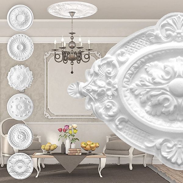 marbet design Wanddekoobjekt R-04 (Stuckrosette aus günstig online kaufen