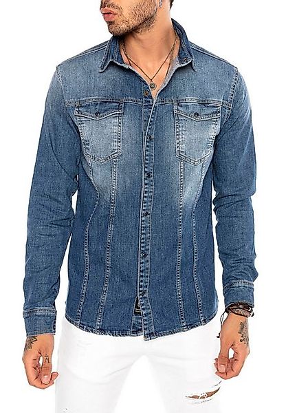 RedBridge Jeanshemd zeitloses Freizeithemd Premium Denim günstig online kaufen