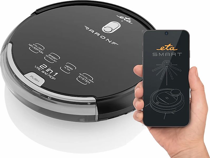eta Saugroboter "mit Wischfunktion ARON ETA251290000, 2 in 1," Smart-App, D günstig online kaufen