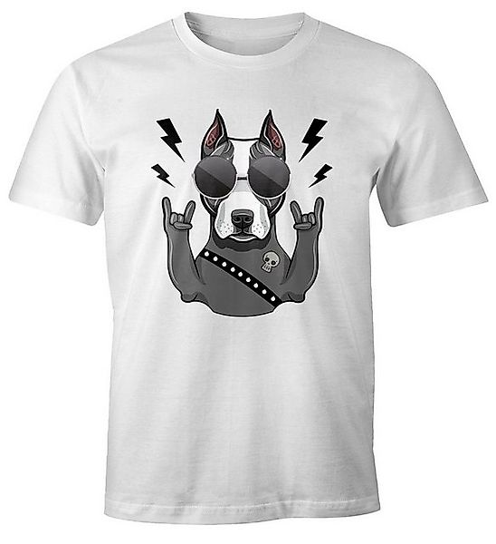 MoonWorks Print-Shirt Herren T-Shirt Fun-Shirt Hund günstig online kaufen