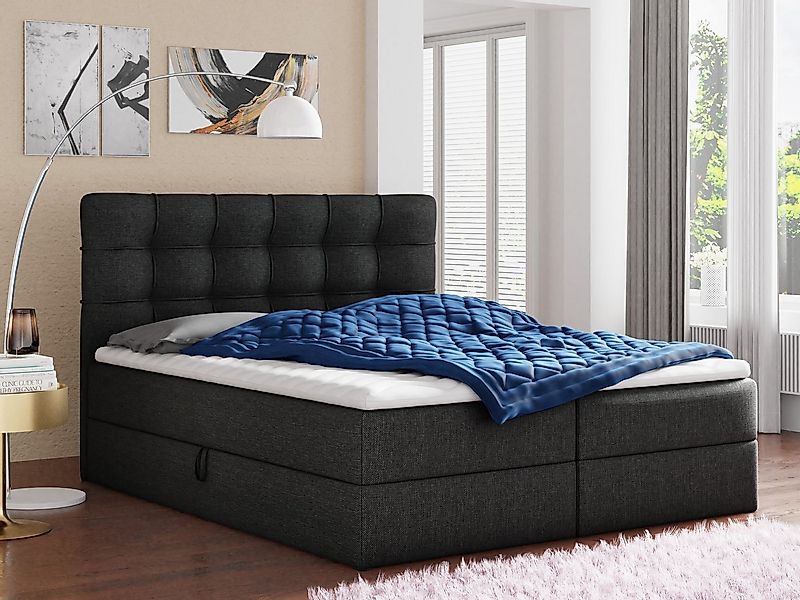 Sofnet Boxbett Best (mit zwei Bettkästen, Bonell-Matratze und Topper), Dopp günstig online kaufen