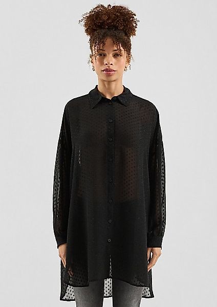 QS Langarmbluse Bluse Transparente Longbluse günstig online kaufen