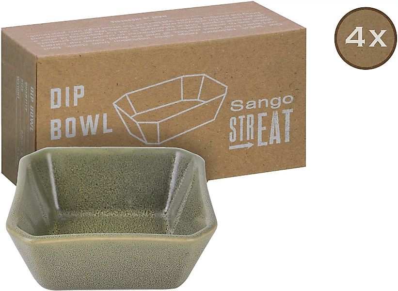CreaTable Servierset Streat Dip Bowl grün Steinzeug günstig online kaufen