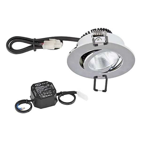 EVN Lichttechnik P-LED Deckeneinbauleuchte 3000K 230V rund chr PC20N61102 - günstig online kaufen