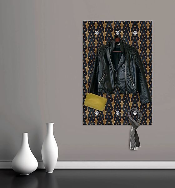 queence Garderobenleiste "Berge" mit 6 Haken, 50 x 120 cm günstig online kaufen