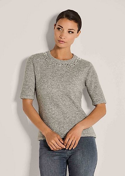 MADELEINE Strickpullover Eleganter Businesspullover mit Rundhals Feiner Gla günstig online kaufen