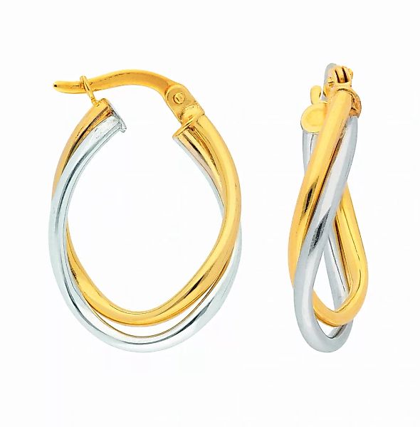 Adelia´s Paar Ohrhänger "Damen Goldschmuck 1 Paar 333 Gold Ohrringe / Creol günstig online kaufen