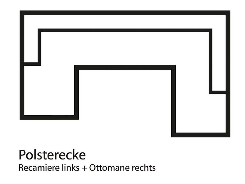 Home affaire Wohnlandschaft »Budapest, viel Platz, Breite 288cm, zeitlos un günstig online kaufen