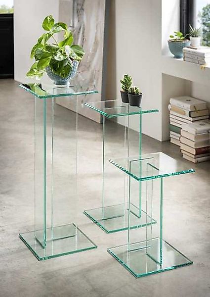 Concept GmbH Beistelltisch in Klarglas, Glas günstig online kaufen