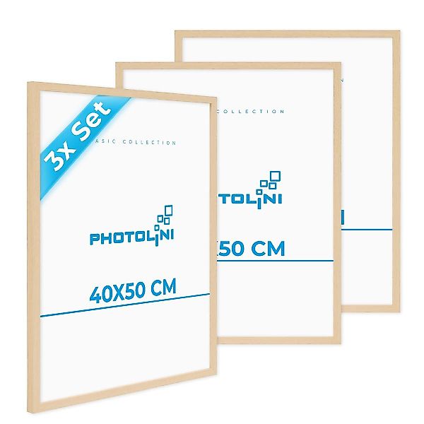PHOTOLINI Bilderrahmen 3er Set, stabiles MDF-Holz, günstig online kaufen