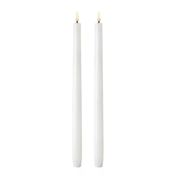 Uyuni LED Stabkerze weiß 2er Pack 37,8cm günstig online kaufen