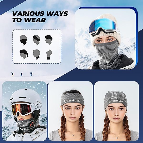 Qunature Multifunktionstuch Schlauchschal Winter Halstuch, (Winddichter günstig online kaufen