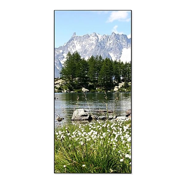 Banjado Magnettafel 37x78cm Magnetwand  Schwarz Aus Metall Magnetpinnwand P günstig online kaufen