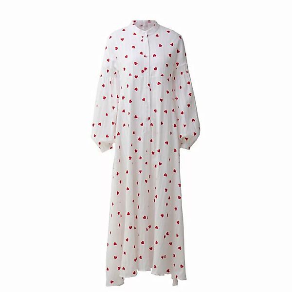KIKI Cardigan Gespleißtes Kleid mit langen Laternenärmeln günstig online kaufen