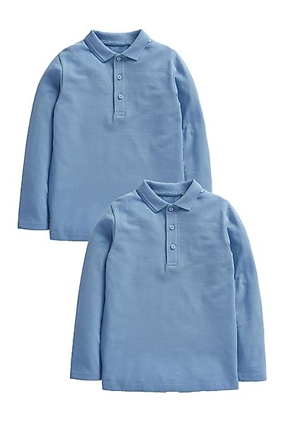 Next Langarm-Poloshirt Langärmelige Polohemden, 5er-Pack (2-tlg) günstig online kaufen