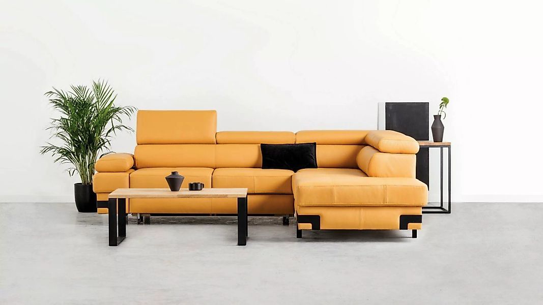 Sofa Dreams Ecksofa Chemnitz L Form orange, L Form mit Schlaffunktion, Bett günstig online kaufen