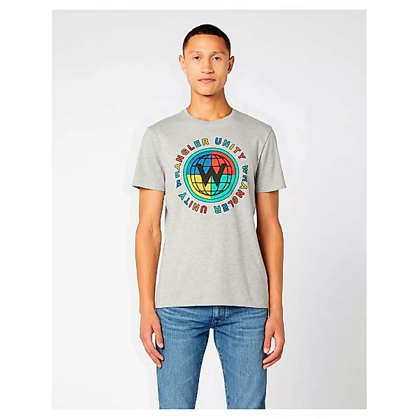 Wrangler Globe Kurzärmeliges T-shirt S Mid Grey Mel günstig online kaufen