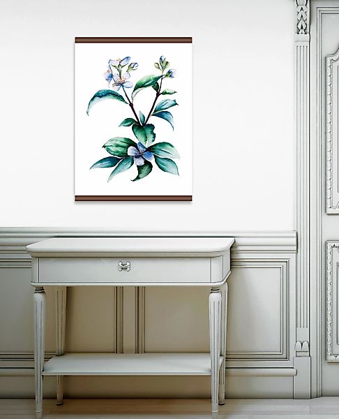 queence Leinwandbild "Lila Pflanze", 50x70 cm günstig online kaufen