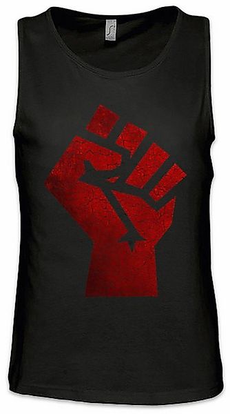 Urban Backwoods Tanktop Raised Fist Ärmelloses T-Shirt Red Clenched Faust S günstig online kaufen